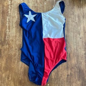Texas Flag One Piece Swimsuit
